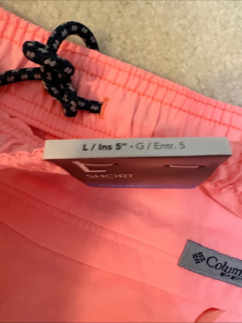 Columbia Women's Coral Pink Elastic Waist Shorts